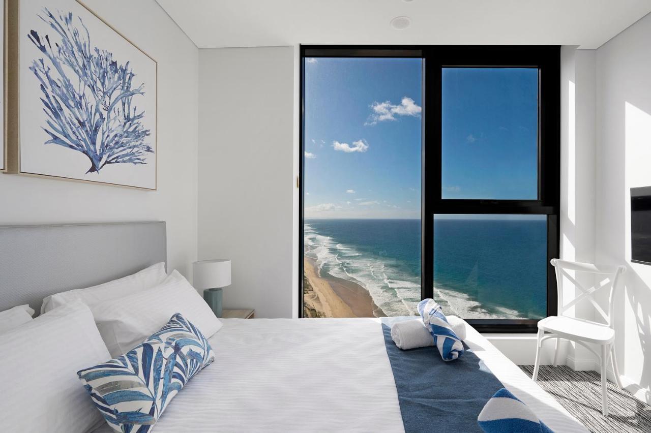 Sea View Beachfront Apartment In Surfers Guldkusten Exteriör bild