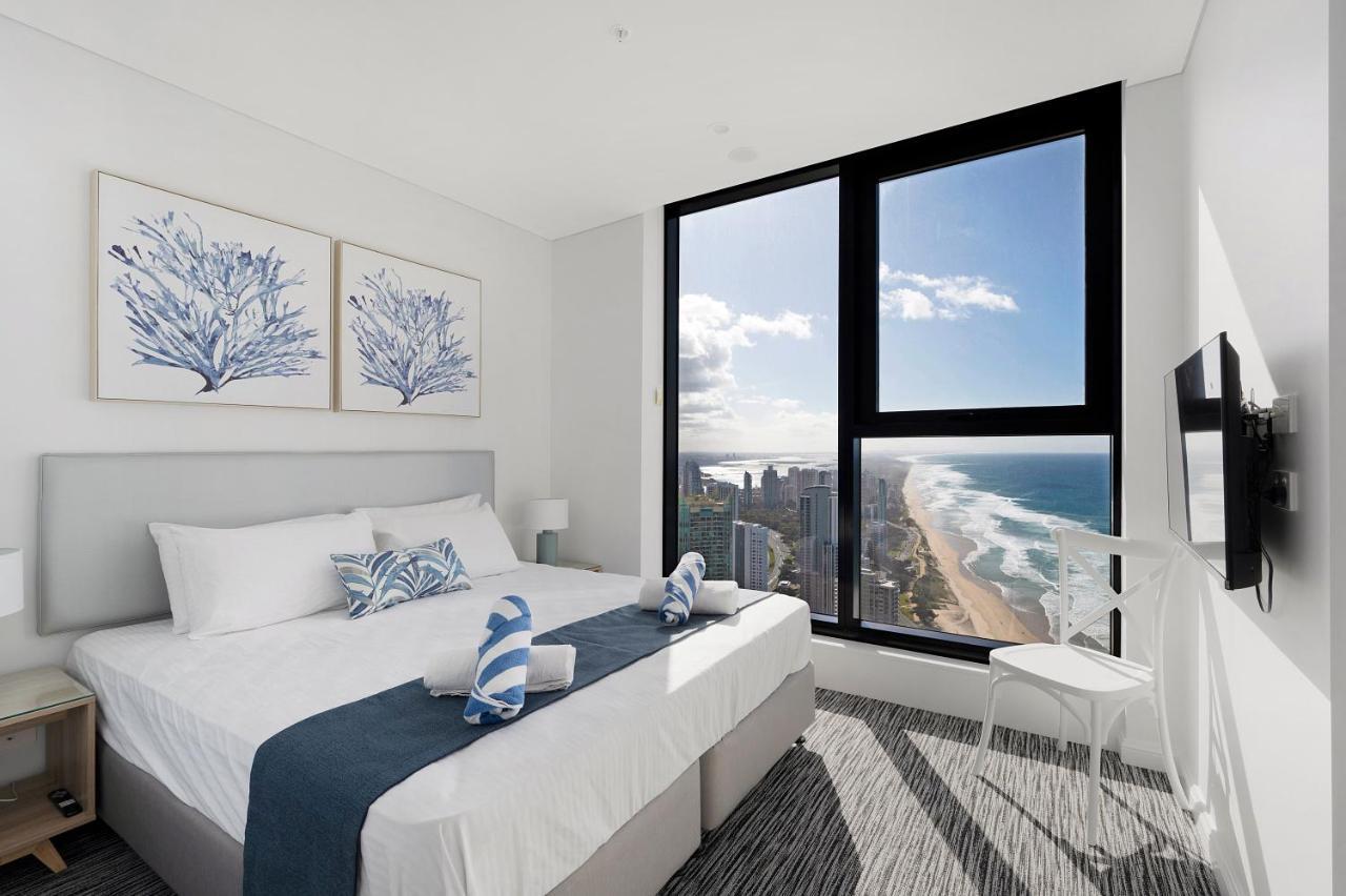 Sea View Beachfront Apartment In Surfers Guldkusten Exteriör bild