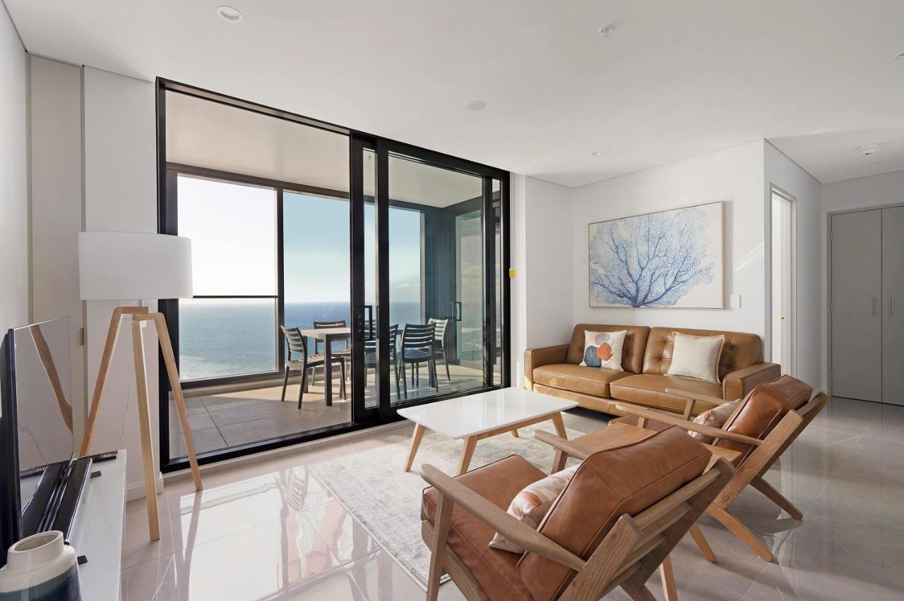 Sea View Beachfront Apartment In Surfers Guldkusten Exteriör bild