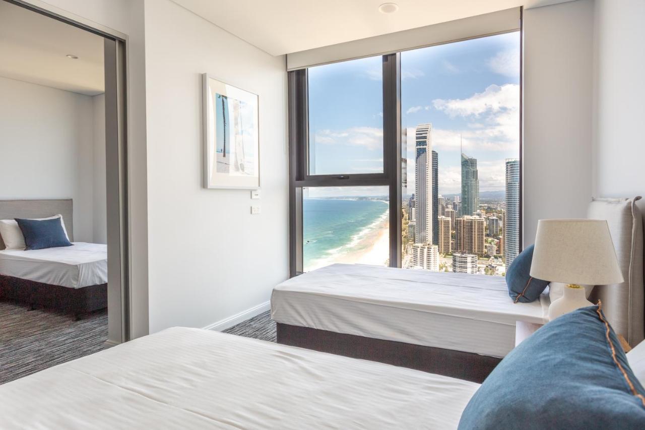 Sea View Beachfront Apartment In Surfers Guldkusten Exteriör bild
