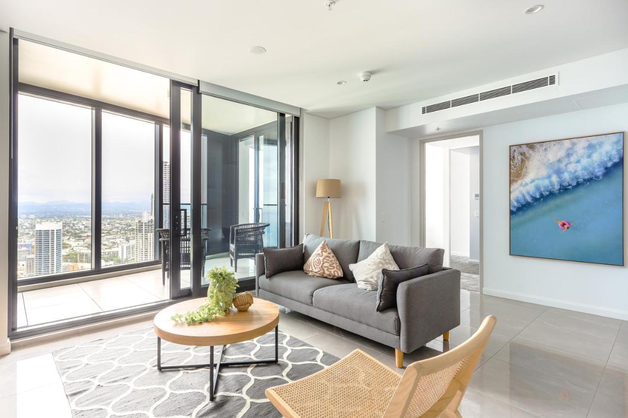 Sea View Beachfront Apartment In Surfers Guldkusten Exteriör bild
